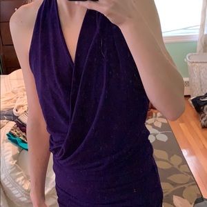 Brand new Nicole Miller dress. Dark purple